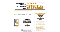 Desktop Screenshot of comment-mieux-utiliser-votre-potentiel.ebooksphere.net